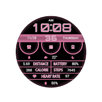 Soft Light PinkWhite Wear OS