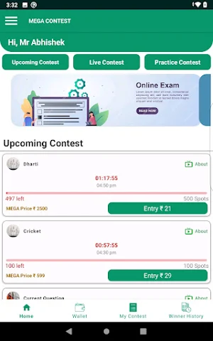 Mega Contest Screenshot 1