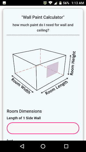 Wall Paint Calculator Screenshot 0