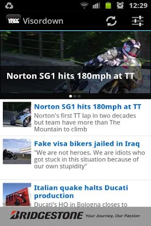 Visordown Motorcycle News Screenshot 1
