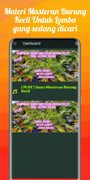 Suara Masteran Burung Kecil Screenshot 0