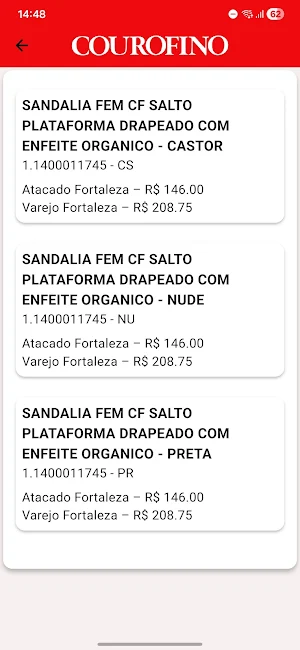 CF Consulta Preço Screenshot 2