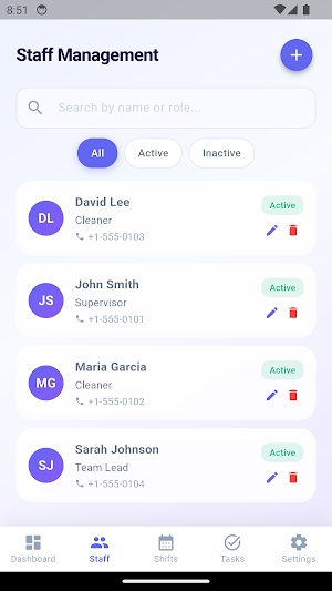 Clean Crew Manager Screenshot 1