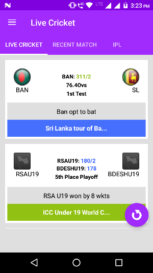 Live Cricket Score - Live Cricket Screenshot 0