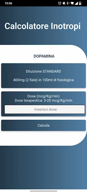 Calcolatore Inotropi Screenshot 1