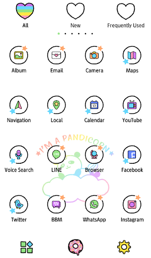 Cute Wallpaper Pandicorn Theme Screenshot 2