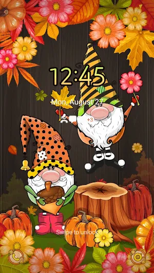 Pumpkin And Gnomes - Wallpaper Screenshot 1