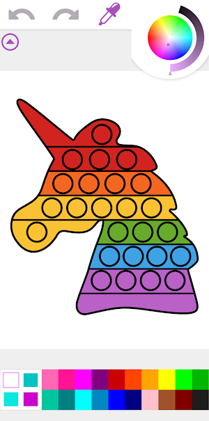 Pop It Coloring Book Game Screenshot 3