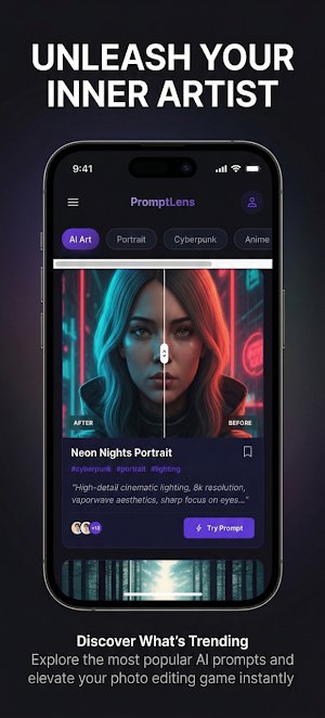 PromptLens: AI Imges Prompts Screenshot 0