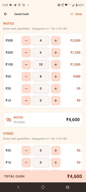 Denomiq – Cash Counter Screenshot 1