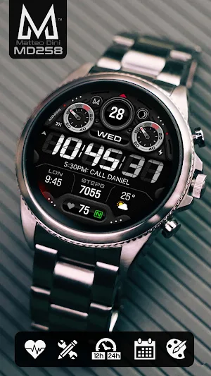MD258 Digital watch face Screenshot 0