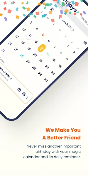 Birthday App Screenshot 2