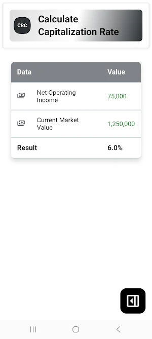 Capitalization Rate Calculator Screenshot 3