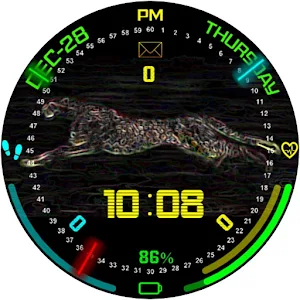 Running Neon Cheetah WatchFace Screenshot 3