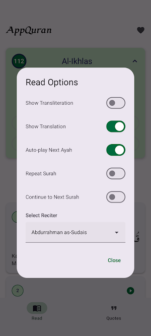 AppQuran Screenshot 3