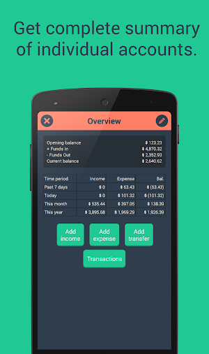 Home budget lite with sync Screenshot 2