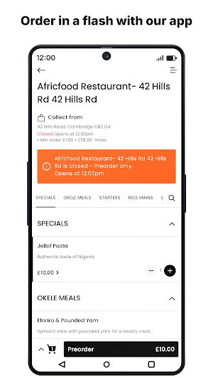 Africfood Restaurant Screenshot 0
