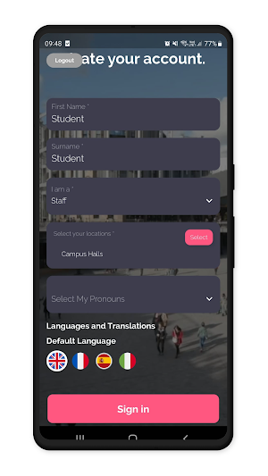 Student Lodge Screenshot 1