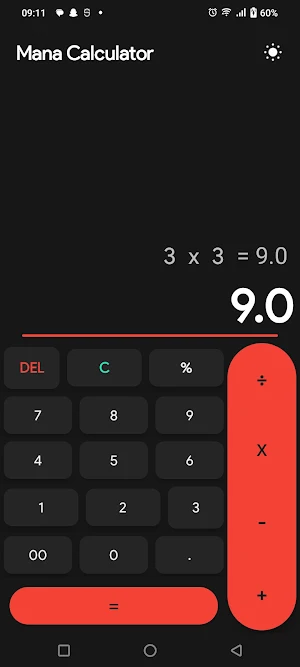 Mana Calculator Screenshot 2
