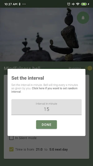 Mindfulness Bell Screenshot 2