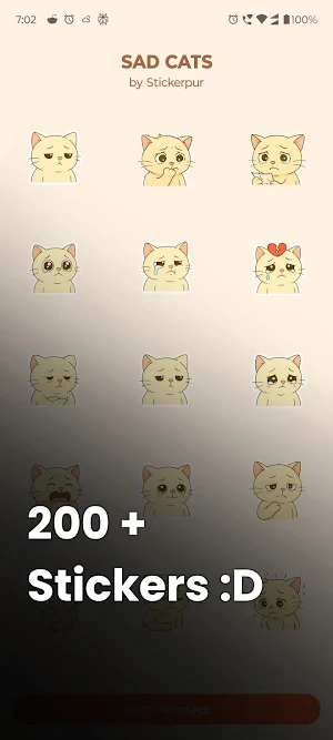 Cat Stickers by Stickerpur Screenshot 2