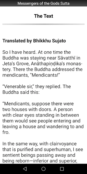 Messengers of the Gods Sutta Screenshot 1