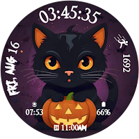 Halloween Cute Cat Watch Face