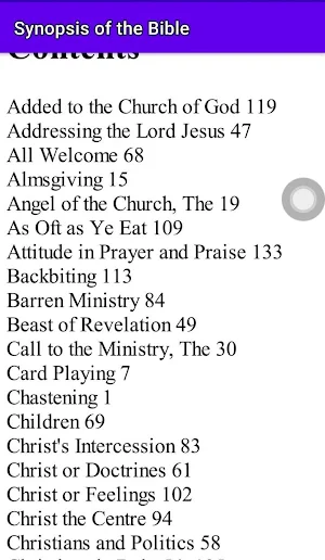 Synopsis of the Bible Screenshot 2