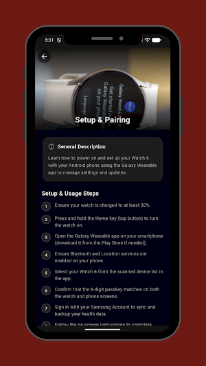 galaxy watch 6 app guide Screenshot 3