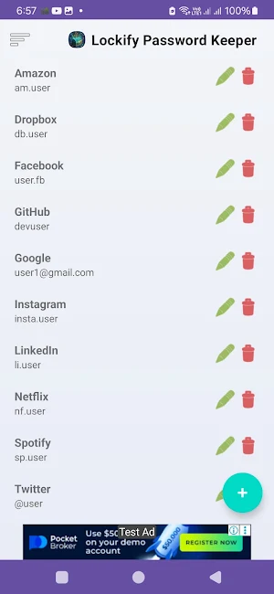 Lockify Password Keeper Screenshot 1