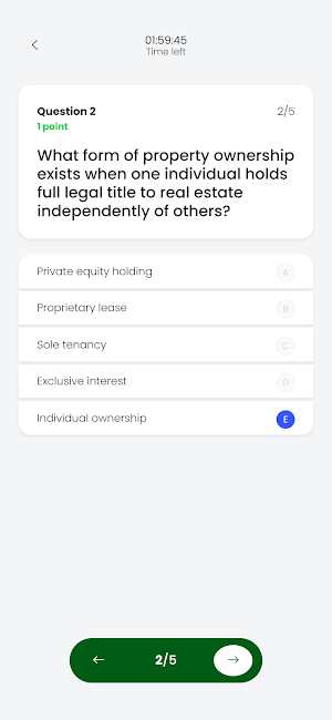 LARE Practice Test Screenshot 2