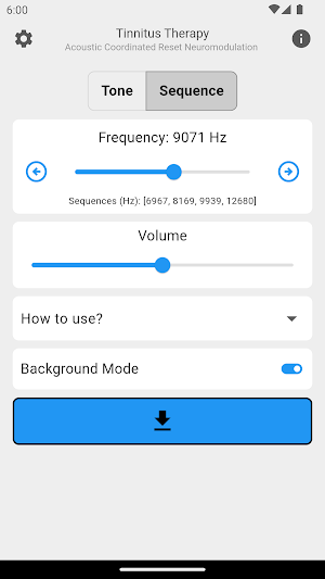 Tinnitus Therapy - ACRN Screenshot 1