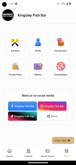 Kingsley Fish Bar Wrexham Screenshot 2