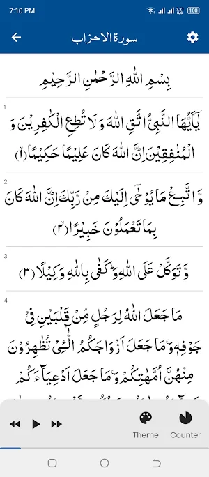 Surah Ahzab (سورة الاحزاب) Screenshot 0
