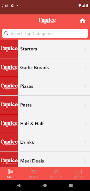 Caprice Restaurant Screenshot 1