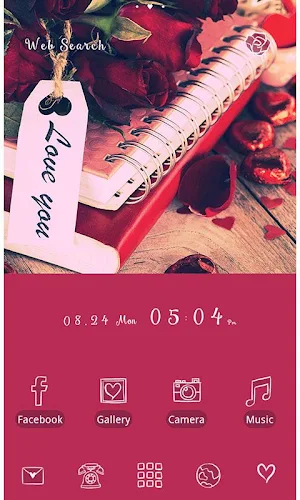 Cute Theme-Rosy Roses- Screenshot 1