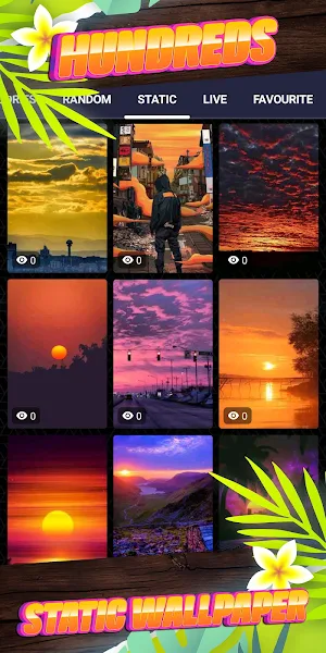 sunset background Screenshot 3
