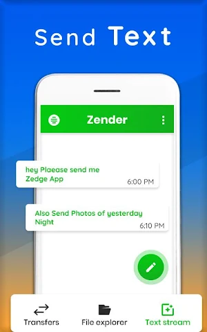 Zender : file transfer share i Screenshot 3