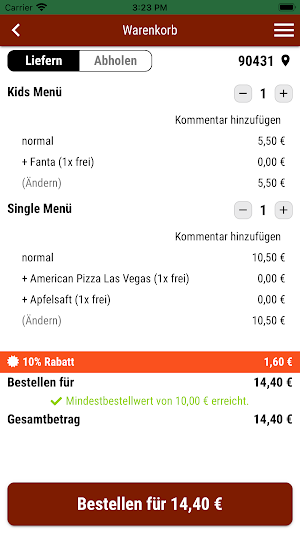 Mike ́s italienische Küche Screenshot 1