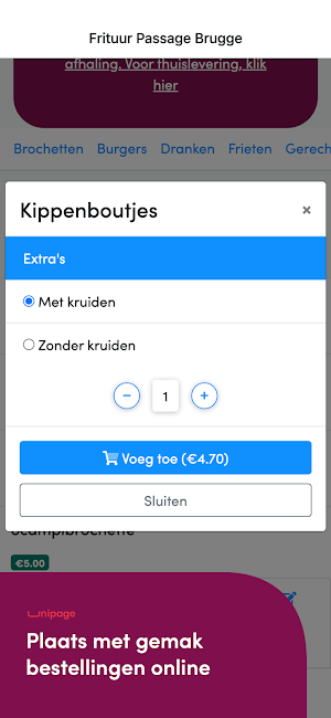 Frituur Passage Brugge Screenshot 0