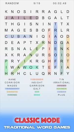 Word Search Puzzles : Classic Word Games Screenshot 1