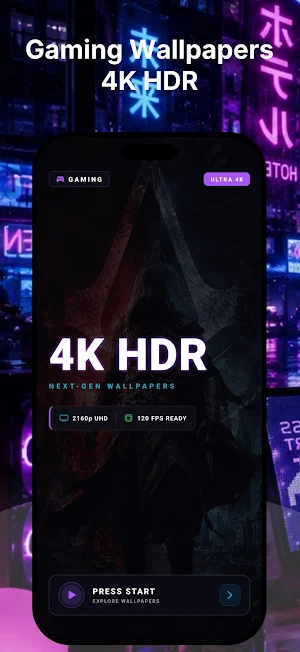 Gaming Wallpapers Full HD 4K Screenshot 0