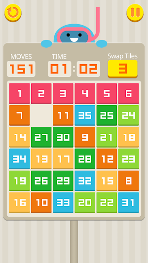 15 Puzzle: Slide the NUMBER PUZZLE Screenshot 1