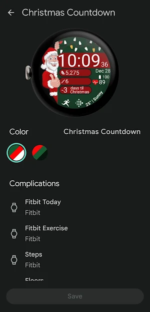Christmas Countdown | WearOS Screenshot 1