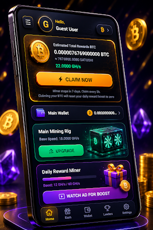 BTC Mining: Crypto Miner Screenshot 0
