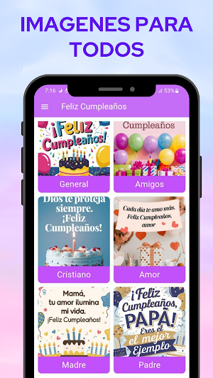 Saludos de cumpleaños Screenshot 1