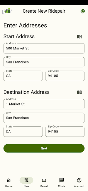 Ridepair Screenshot 1