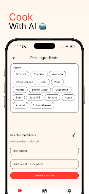 AI Recipes – Meal Generator Screenshot 0