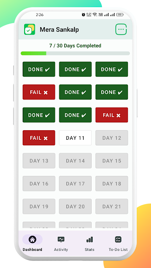 Mera Sankalp - Habit Tracker Screenshot 0