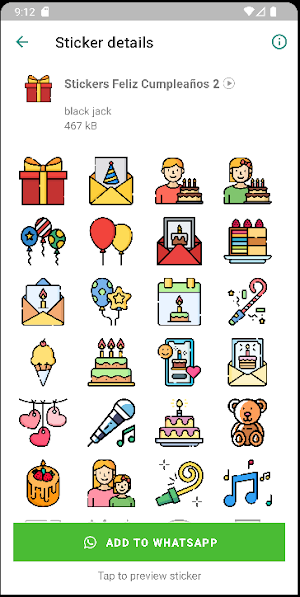 Stickers de Feliz Cumpleaños Screenshot 2